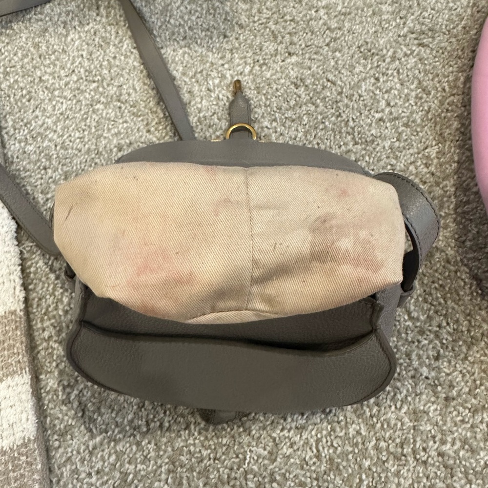 Gray Leather Women's Bag - Picture 5 of 9